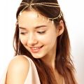 Bohemian Ethnic Gold Headpiece Headband Tassel Leaf Butterfly Beads Handmade Head Chain Forehead Hair Band India Jewelry Gift