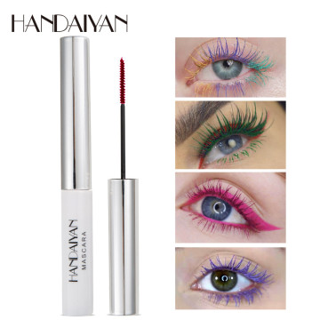 4D Colorful Mascara Silk Fiber Eyelash Colorful Mascara Long Thick Curling Smudge-proof Long-lasting Waterproof Mascara