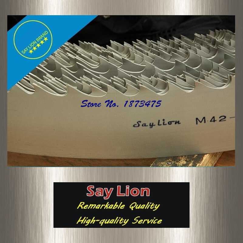 Length 3505-3920mm; 34x1.1mm; (2/3T; 3/4T; 4/6T; customer-tailor TPI), M42 Bi-Metal band saw blade