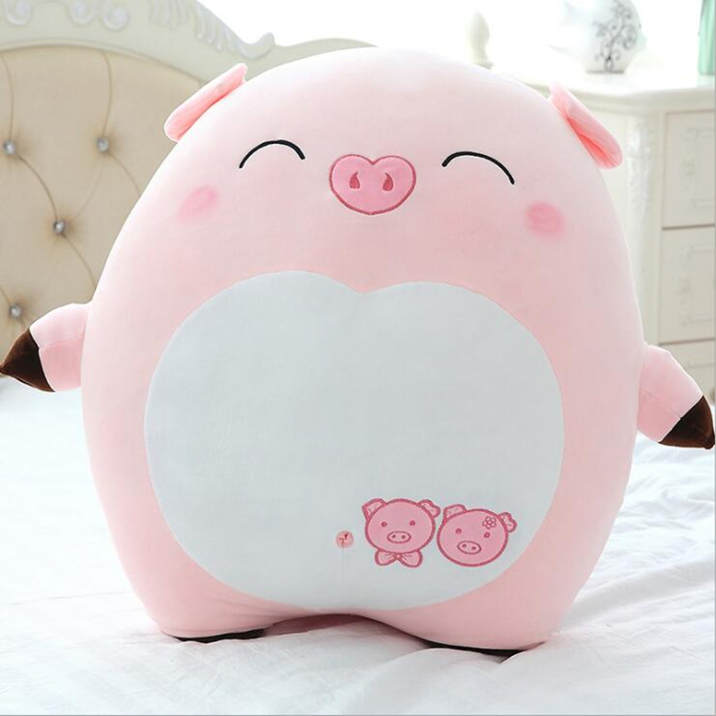 New 80cm Large Size Pig Plush Toys Kids Cushion Pillow Soft Car Sofa Calm Animal Stuffed Dolls Plushie Children Birthday Gift