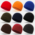 Fashion Faux Fleece Beanie Hat For Women Men Winter Warm Outdoor Camouflage Solid Color Windproof Military Tactical Skull Cap