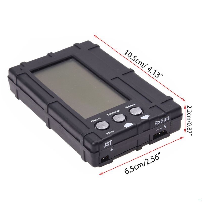 3 in 1 RC 2s-6s LCD Li-Po Battery Balancer Voltage Meter Tester and Discharger