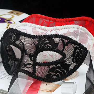 Elegant Women Lace Eye Mask Party Masks For Masquerade Halloween Venetian Masquerade Masks Hot Sale Black Red White