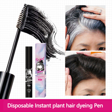 One-Time Hair dye Instant Brown Black Root Coverage Hair Color Modify Cream Stick Disposable Brush Hair Cream Hair Wax Sticker