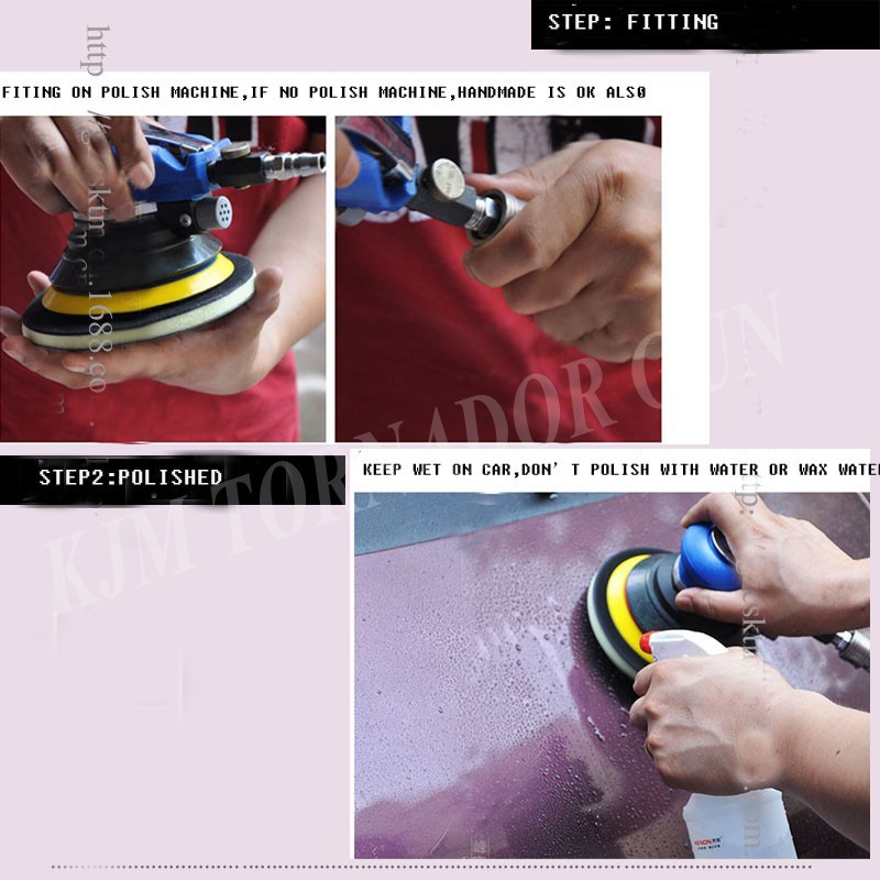 High quality 6 inch car care car wash cleaning polishing magic clay pad before wax polishing pad