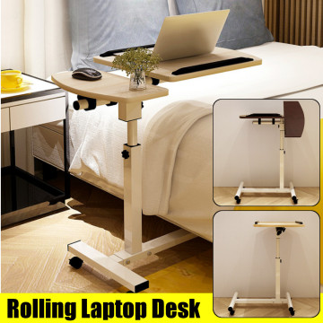 Foldable Computer Table 64x40CM Adjustable Portable Laptop Desk Rotate Laptop Bed Table Can be Lifted Standing Desk