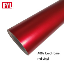 Red Chrome Satin Auto Viny