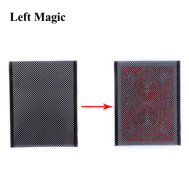 Wow 2.0 (Face Down Version ) magic trick Card Sleeve with Card Back Design Magic props Change Gimmick Mentalism 81007