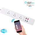 WiFi Smart Power Strip Outlet Extension Socket with USB Type-c Surge Protection Intelligent Plug Remote for Alexa Google Home