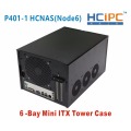 HCiPC 6Bay Mini ITX Tower Case,6Bay NAD HDD Enclosure,P401-1 HCNAS(Node6),6bay NAS Server