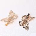 1PC Golden Butterfly Hair Clips Hair Apparel Accessories Barrettes Decor Wedding Jewelry Side Hairpins Headpiece Headwear