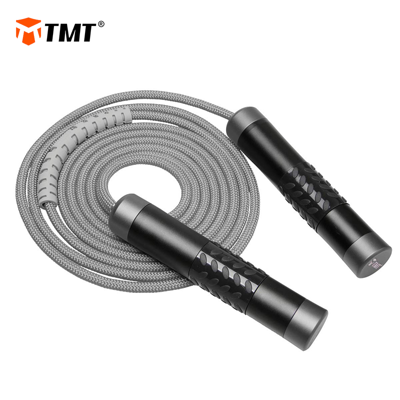 TMT Weighted Jump Rope with Adjustable 9mm Wear Resisting Thick Skipping Aluminium Alloy Speed Crossfit Workout Fitness Training
