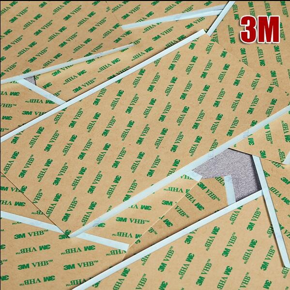 5 sheets 0.25mm thick Strong 3M VHB Double Adhesive Transfer Sticker for Metal, Glass Acrylic, Stainless,Heat Resist 10cmx20cm