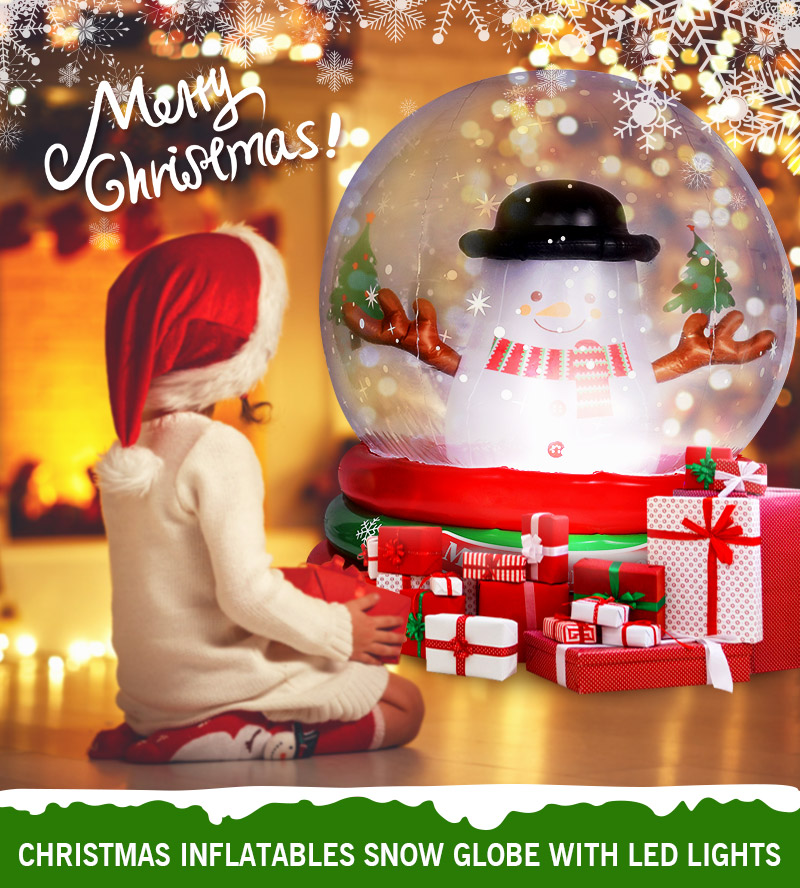 Inflatable Christmas crystal ball for interior decoration