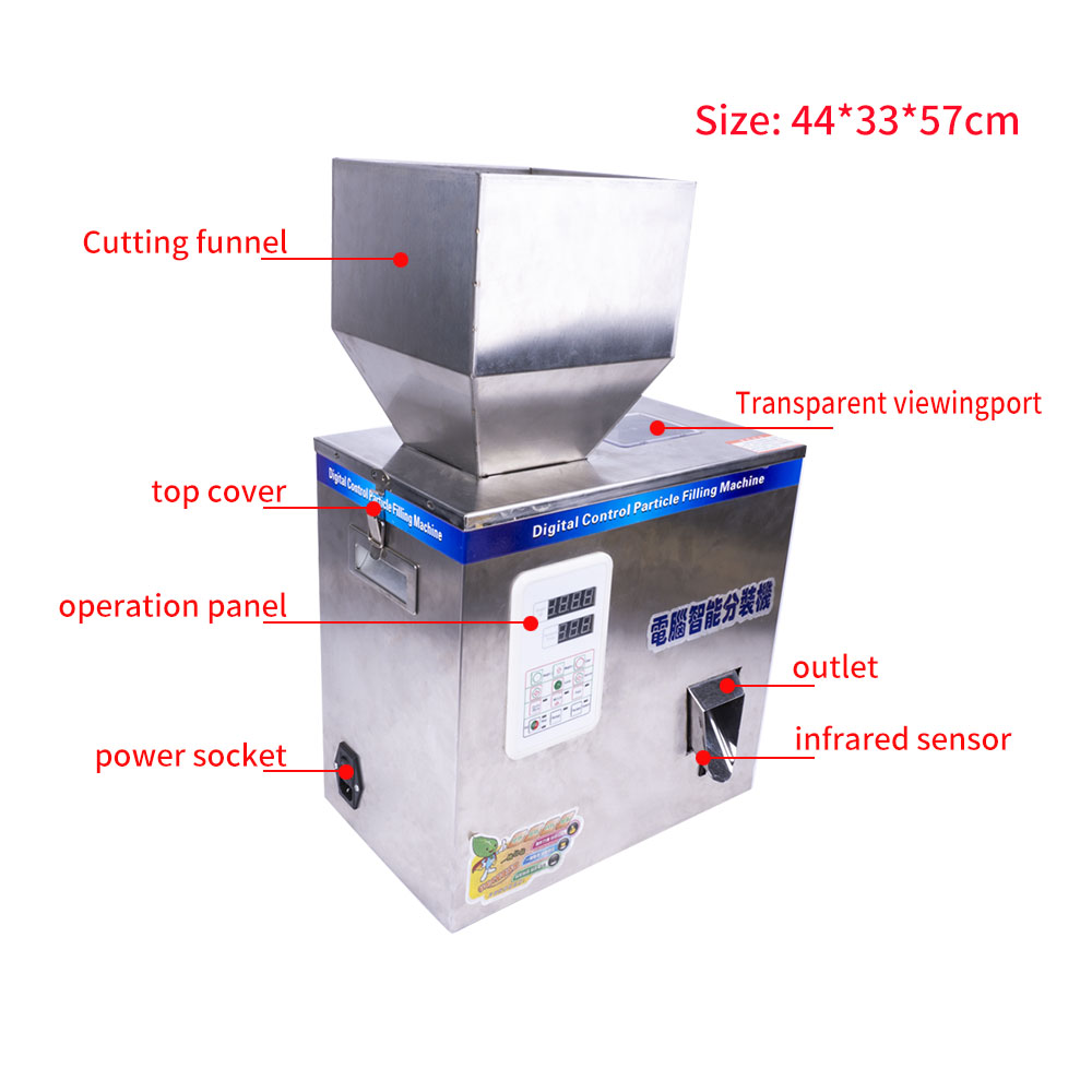 50G 100G 200G Automatic Metering Weighing Filling Particle Filling Machine Powder Packaging Machine Hardware Accessoriesv