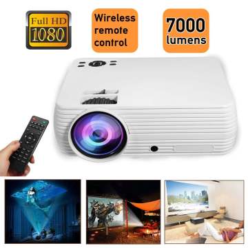 X5 LCD Projector Support 1080p HD Multimedia Home Cinema Smart Home Theater LED Projector HDMI-compatible VGA AV SD USB