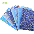 Random Mix Blue Flower Color Cotton Fabric Patchwork For Sewing Cloth Scarpbooking Needlework Craft Doll Bag 42pcs/Lot 20x30cm