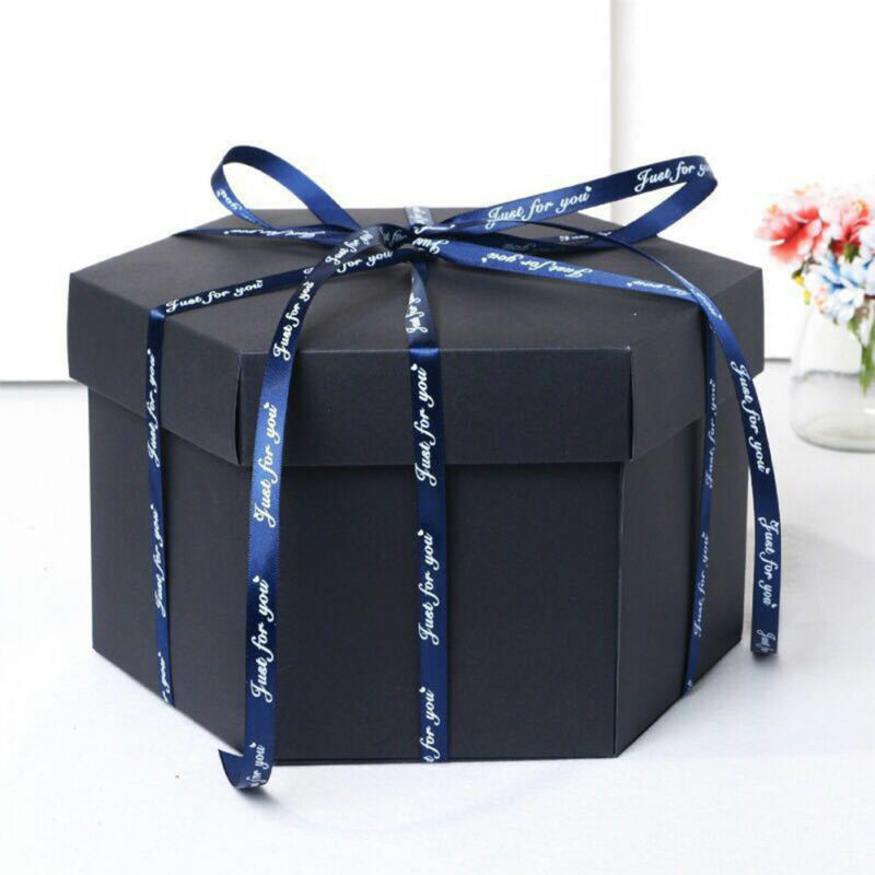 Surprise Explosion Box Gift DIY Scrapbook Photo Album For Valentine Wedding Anniversary Birthday Gifts Hexagon Boxes