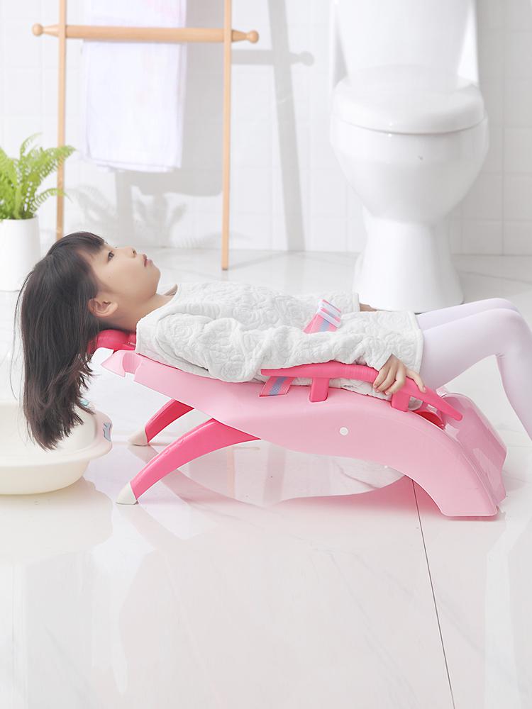 Thickening children's shampoo chair baby shampoo artifact child shampoo bed foldable home shampoo chair