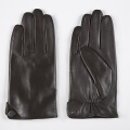 Gours Gloves Winter New Men Genuine Leather Gloves Goatskin Mittens Buttons Black Plus Velvet Warm Fashion Driving GSM007