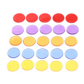 New arrival 50Pcs 5 Colors Transparent Counters Counting Bingo Chips Plastic Markers Bingo Supplies hot selling