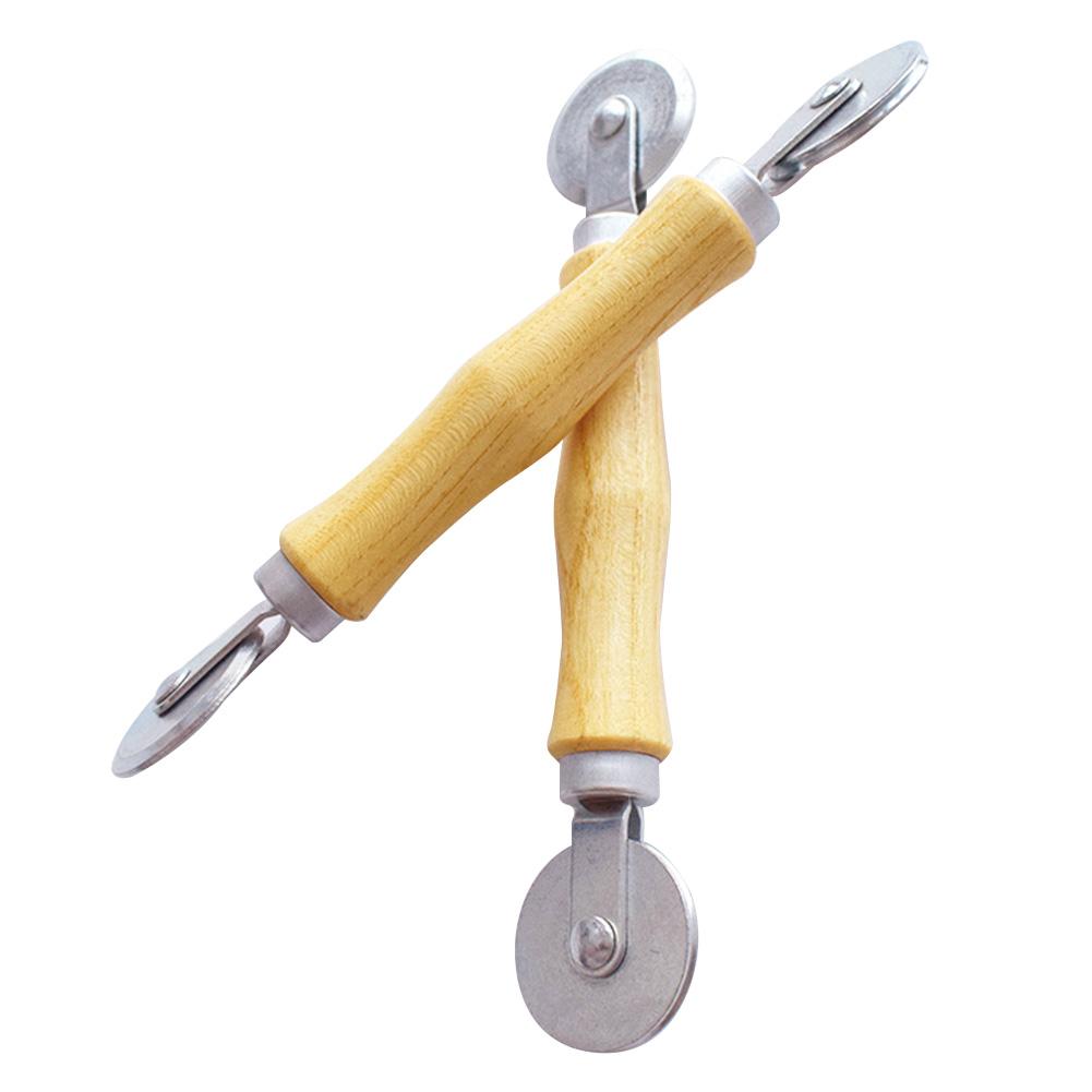 Screen Roller Household Tool Accessories Wooden Handle Steel Wheel Wire Mesh Rolling Tool For Installing Doors And Windows