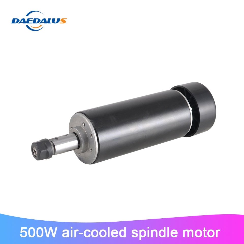 DC Spindle 500W Air Cooled CNC Spindle Motor 0-100V Machine Tool Spindle ER11 Milling Motor For Engraver Machine