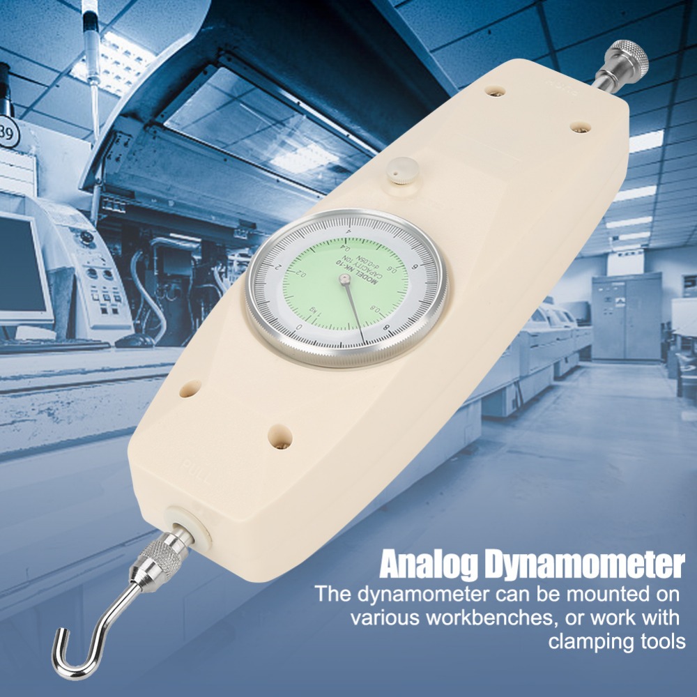 10N Analog Dynamometer Force Measuring Instrument Tester Push Pull Force Gauge Meter 0.1N Division