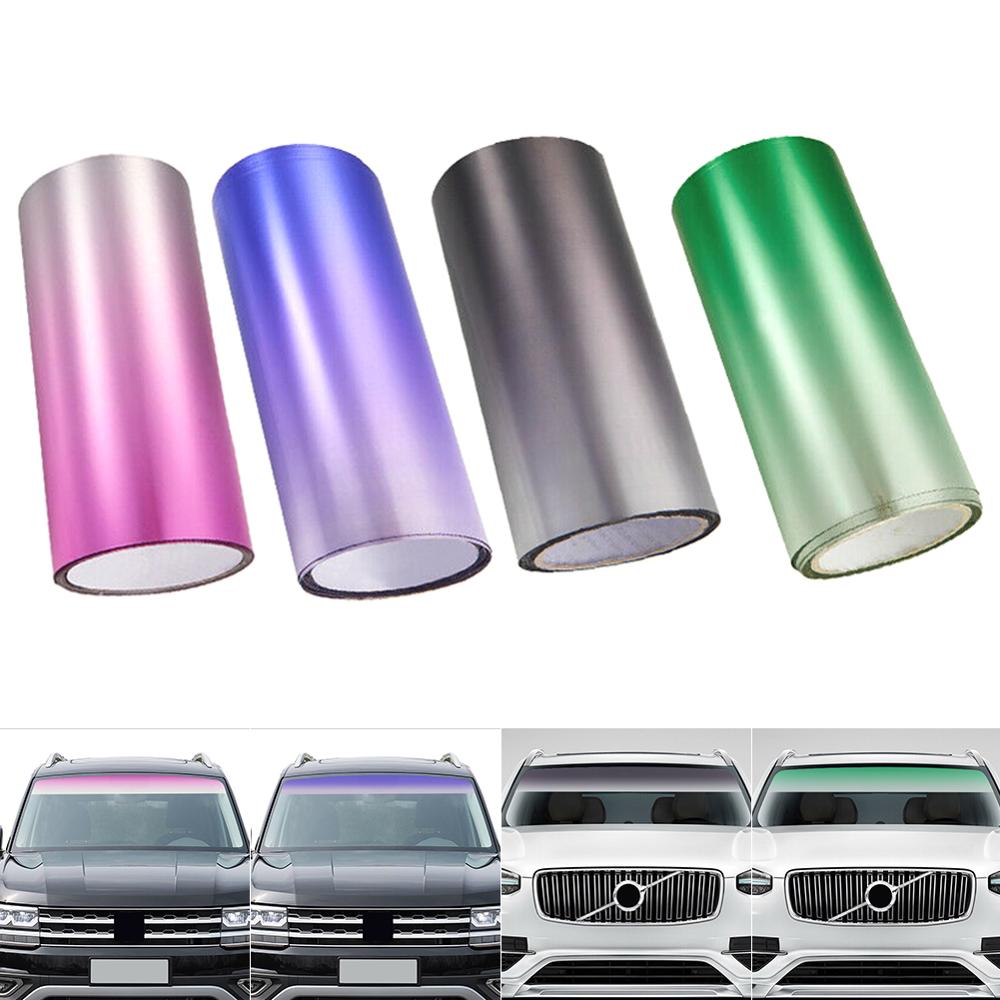 NEW Car Window Sun Visor Strip Tint Film Front Windshield Protect Shade Sticker DIY Vinyl Graphic Decal Car Stickers and Decals