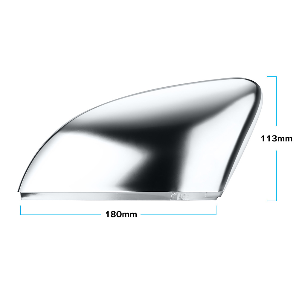 1 Pair of Matte Chrome Rearview Mirror Cover Cap Car Mirror Cover For VW Polo 6R 6C Side Wing Mirror Cover Caps