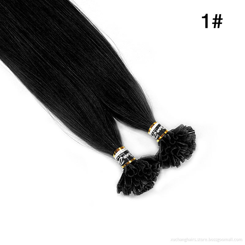 virgin u tip hair extension italian invisible u tip hair extension kinky straight vendors Wholesale remy u tip hair extension