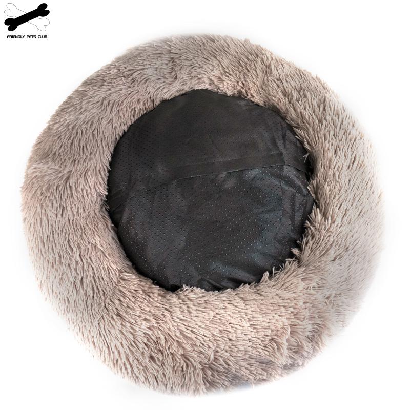 New Donut Detachable Dog Bed With Zipper Cat House Washable Cushion Sofa Kennel For Dogs Cats Round Mat Thicken Plush Waem
