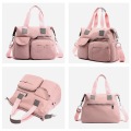 Ansloth Waterproof Nylon Travel Bag For Women Bag Solid Color Travel Handbag Lady Big Shoulder Bag Female Travel Duffels HPS809