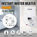 3s Instant Hot 7000W 220V Electric Hot Water Heater Tankless Instant Boiler Bathroom Shower Set Thermostat Safe Intelligent Auto