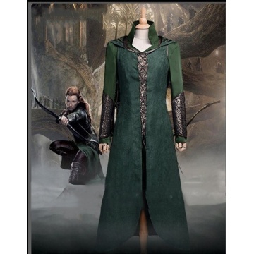 Free Shipping Customized Movie Cosplay Costume The Hobbit Desolation of Smaug Tauriel Cosplay Costume