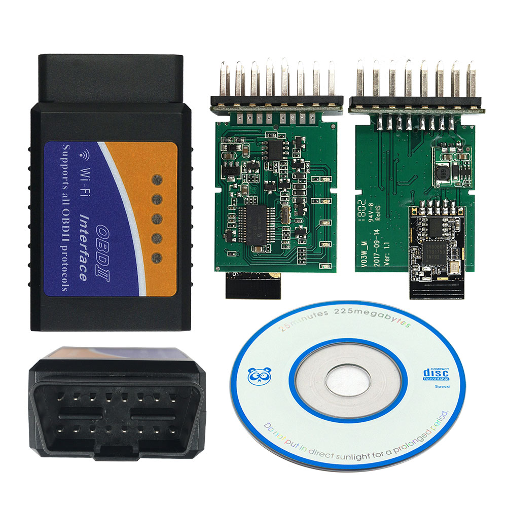 WIFI ELM327 V1.5 OBD2 Scanner ELM 327 Bluetooth/Wifi Diagnostic Tool Elm327 Bluetooth V2.1 OBDII For Android/IOS/Windows