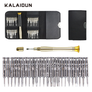 KALAIDUN screwdriver set 25 in 1 tool organizers precision torx screw driver Bits Repair Hand tools Kit for phones Tablet PC