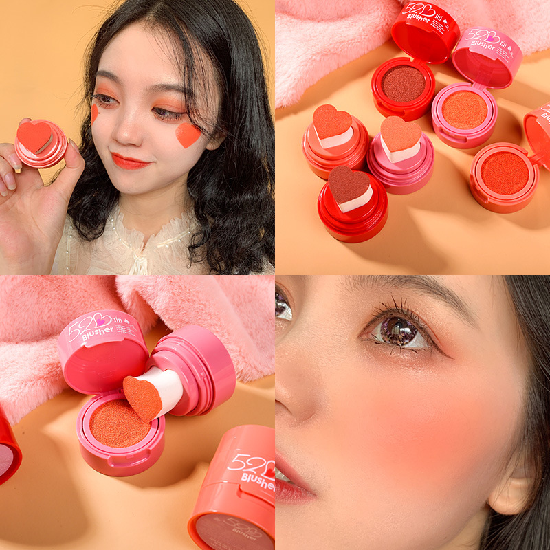 Cute Blush Cosmetics For Face Cream Blush Palette Facial Contouring Sweetheart Blush Make Up Palette Focallure Cosmetics TSLM2