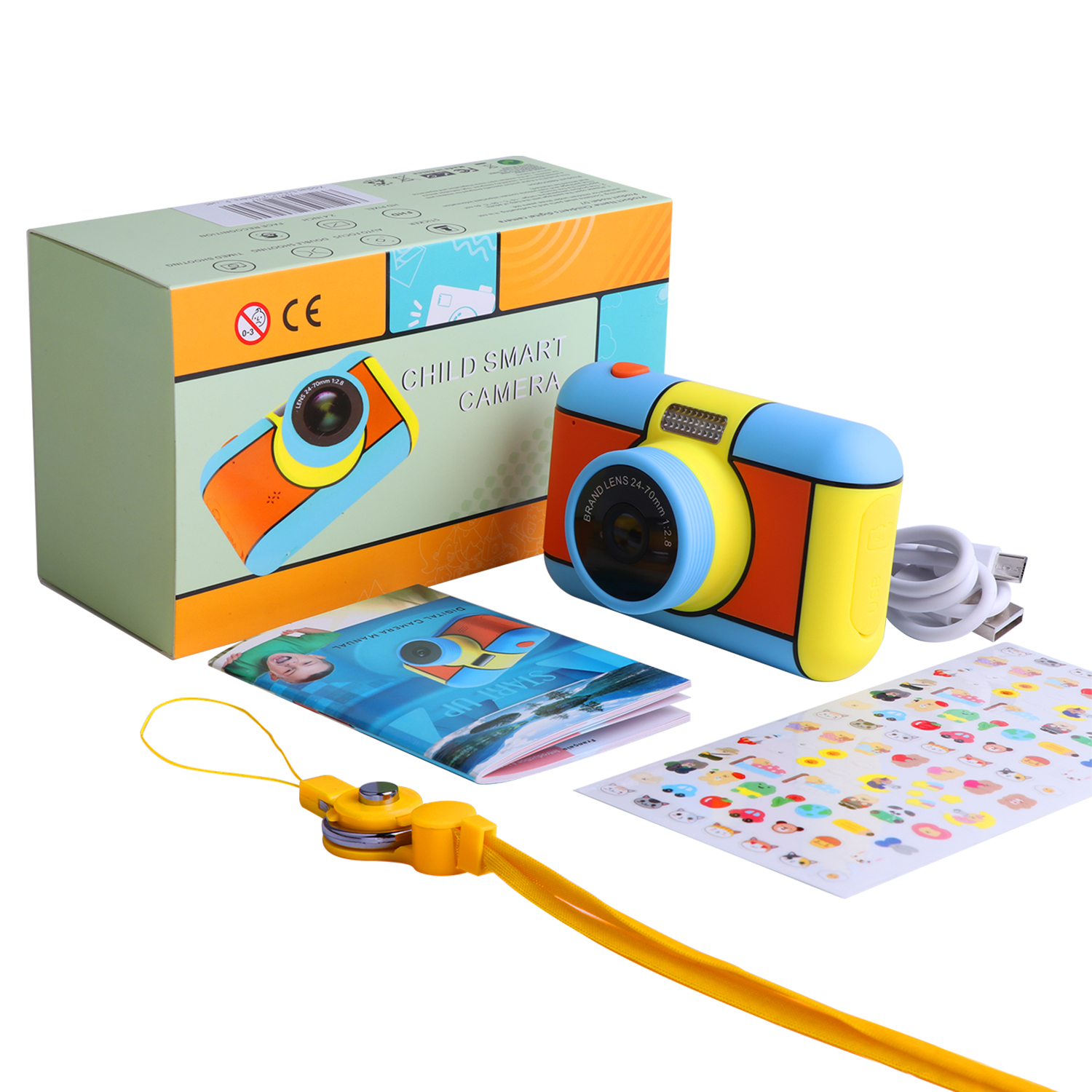 Children Mini Camera 2.4 Inch Ful HD Screen Dual Lens Digital Camera Toy Holiday Photo Video Christmas Gift Camera Toy