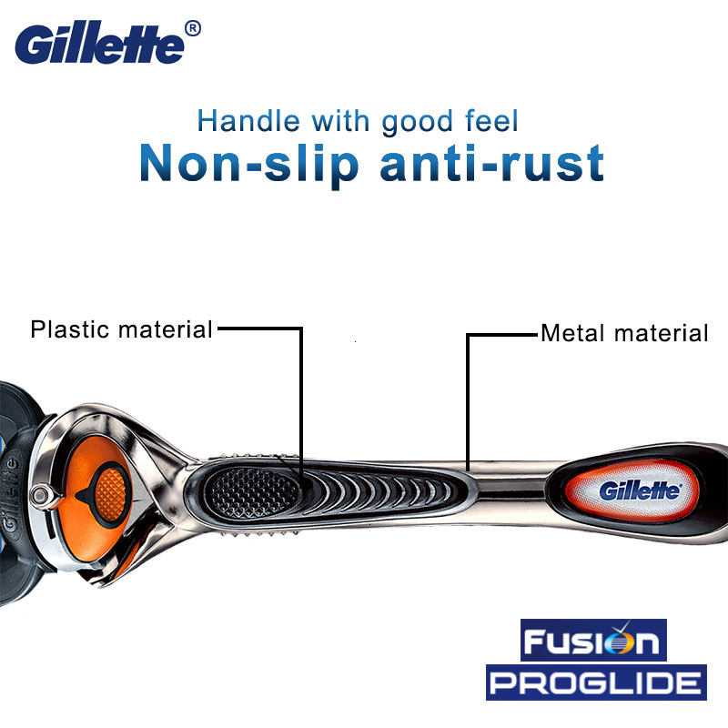 Gillette Fusion Proglide Original Men Manual Shaver Razors Machine for Shaving Blades 5 Layer Cassettes With Replacebale Blades