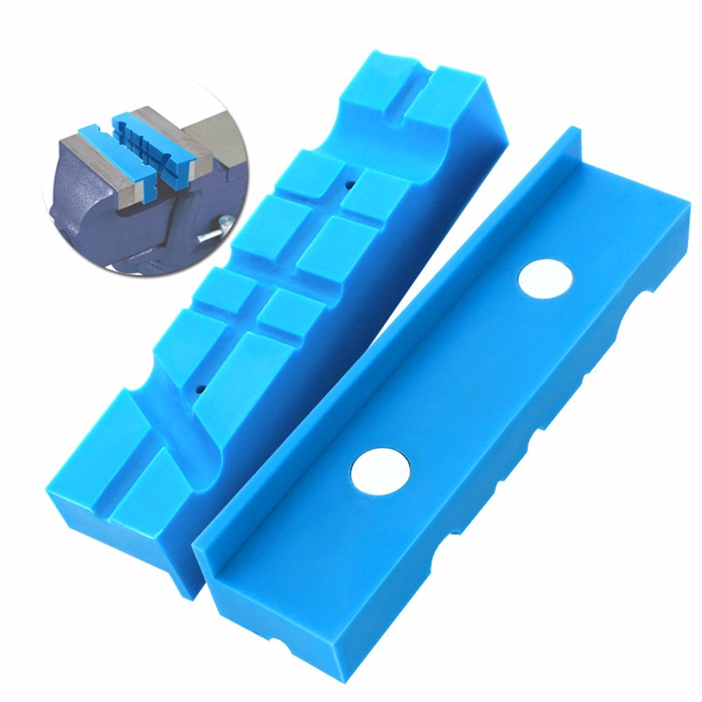 Pair Of Magnetic Soft Pad Jaws Rubber For Metal Vise 5.5Inch Long Pad Bench Vice vise jaw pads Vise protection strip55#
