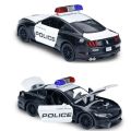 Friction Powered Police Car 1:16 Kids Plastic Toy Rescue Emergency Cop Vehicle with Lights