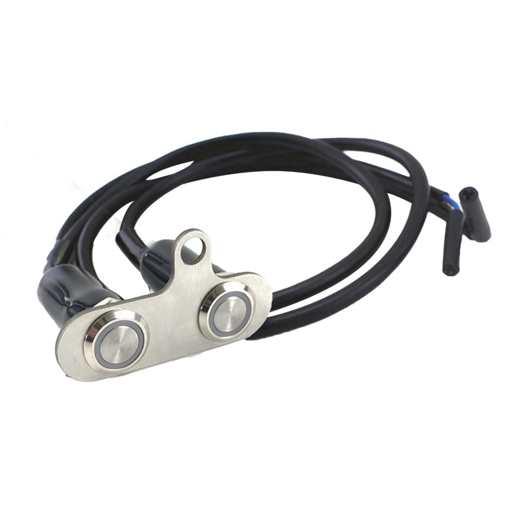 MotoLovee Stainless Steel LED Motorcycle Switch ON-OFF Handlebar Adjustable Mount Waterproof Switches Button DC12V Fog Light