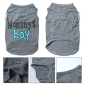 Mom's Son Hot Style Puppy Personality Dog Elastic Vest Puppy T-Shirt Coat Accessories Apparel Costumes Pet Clothes For Dogs Cats