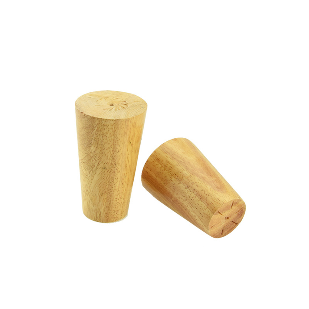 1PCS Natural Solid Wood Furniture Leg Cone Shaped Wooden Carbinet Table Leg 6cm/8cm/10cm/12cm/15cm/18cm/20cm/25cm/30cm