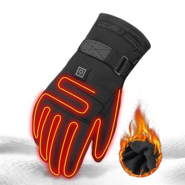 Heated Gloves Waterproof Motorcycle Heated Gloves Guantes Moto Touch Screen Battery Powered Racing Riding Heating Thermal Gloves