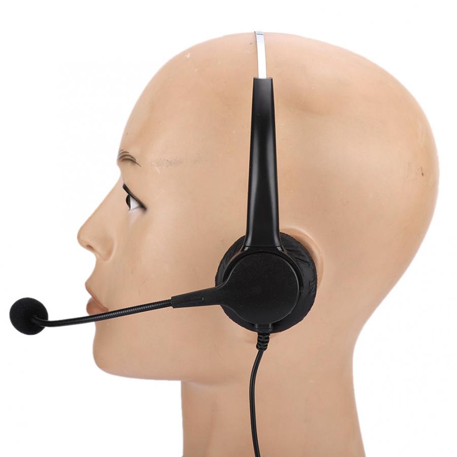 Home Office Headset Binaural Earphone with Microphone for Telephone Landline Phone Earphone with Microphone