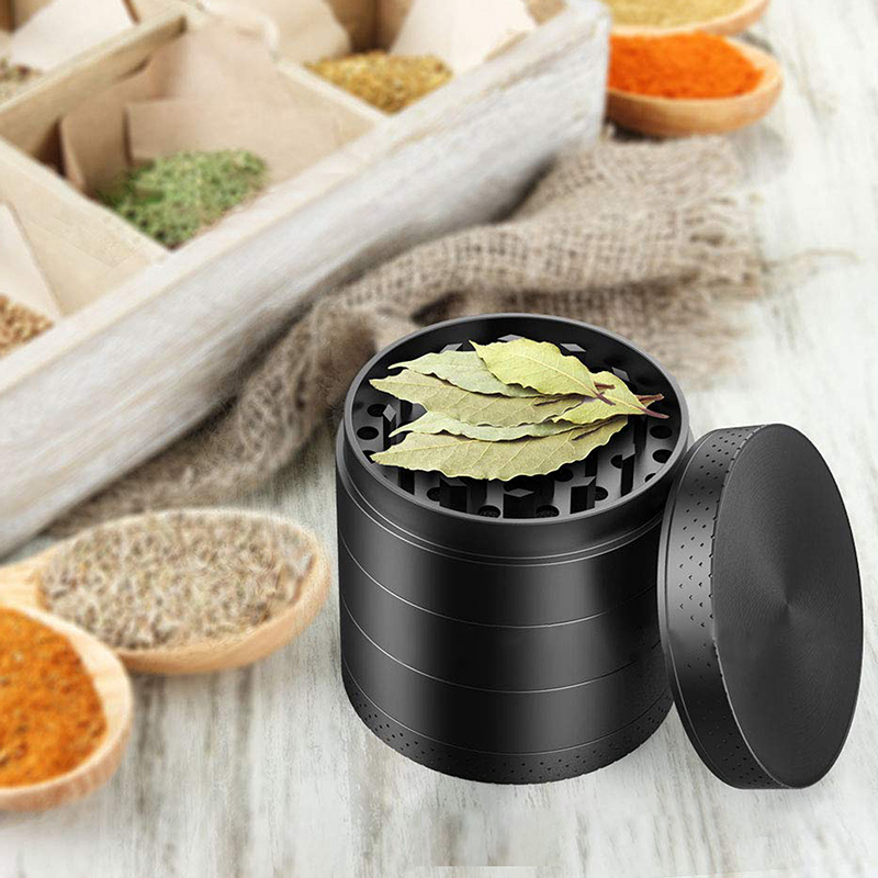 High Quality 55mm Zinc Metal Spice Tobacco Herb Grinder for Smoker As Smoking Accessory 5 Parts Crusher