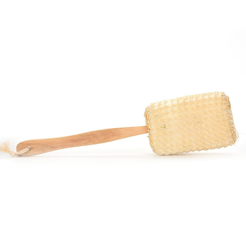Bath Brushes Shower Design Bathroon Products Long Wooden Handle Natural Sisal Body Back Sponge Scrubber Sanitary Ware Suite