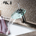 Wholesale And Retail Deck Mount Waterfall Bathroom Faucet Vanity Vessel Sinks Mixer Tap Cold And Hot Water Tap Torneira Mci